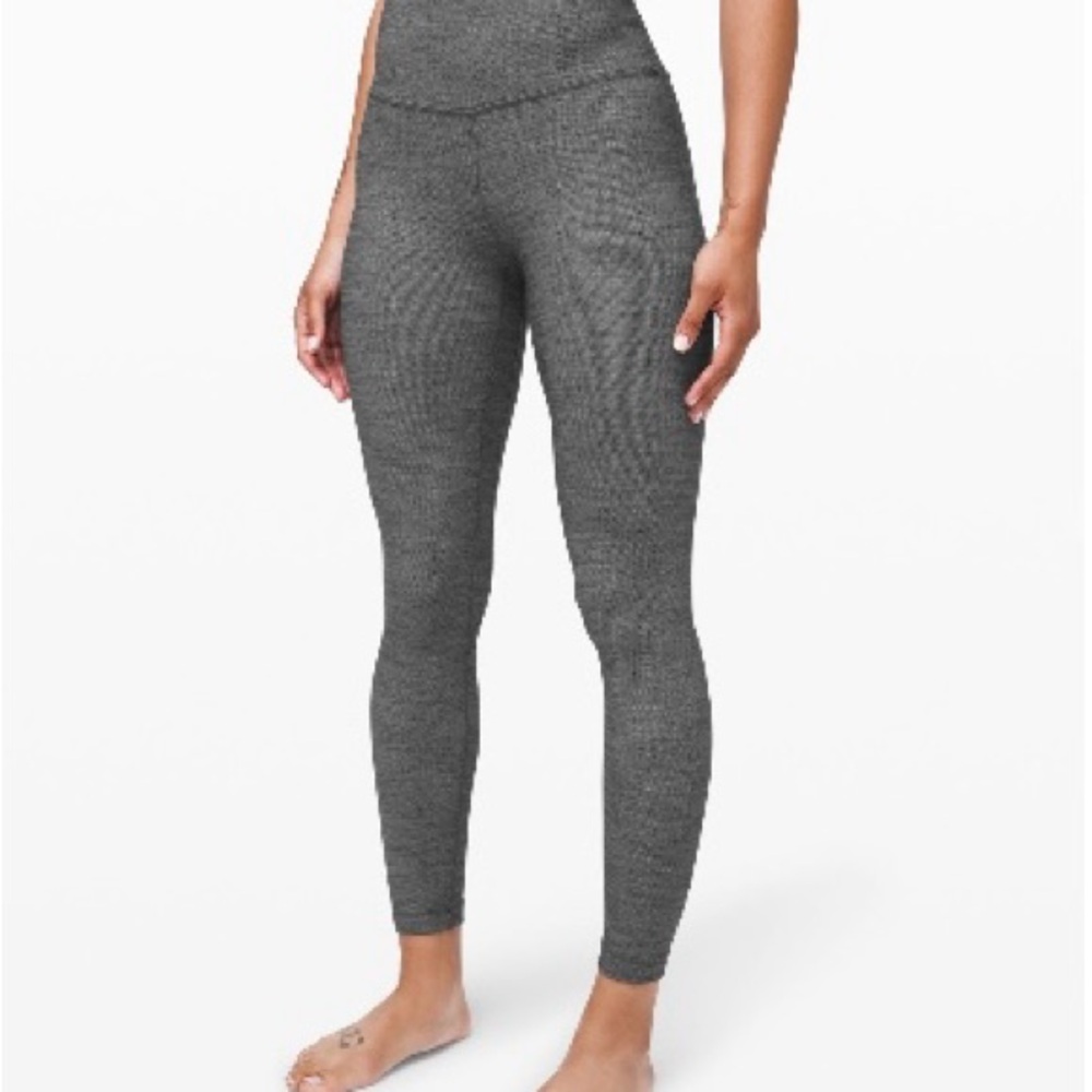 Gray High-Waisted Leggings